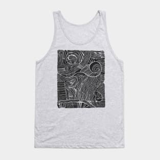 Black Fork Shells Tank Top